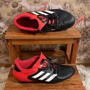 Adidas Black and Red cleats